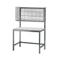 Table de mise sous barquette chassis et dessus inox 304 P 700 mm