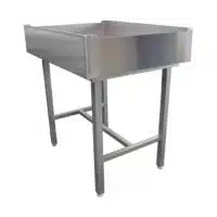 Table à épicer les poulets inox AISI 304