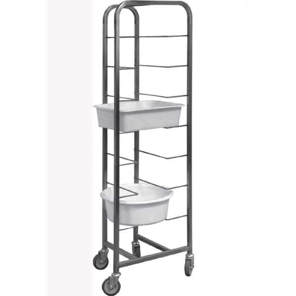 Echelle cuisine pour bac de diviseuse , inox , L 660 x P 400 x H 2030 mm