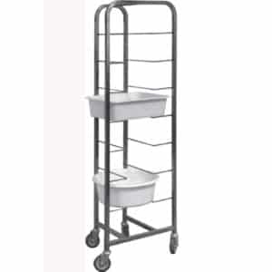 Echelle cuisine pour bac de diviseuse , inox , L 590 x P 780 x H 2030 mm