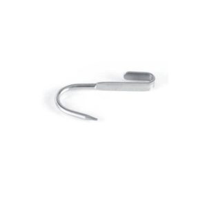CROCHETS COULISSANTS EN INOX 304 POUR BARRE LISSE, longueur : 100 mm, dent : ouverte
