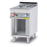 Bain-marie électrique sur meuble ouvert cuve GN1/1 + GN 1/3 150 Mono 2.85 Kw