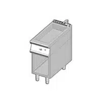 Bain-marie-à gaz sur baie libre (1xGN1/1+1xGN1/3)