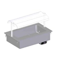 Bain-Marie Drop-In GN1/1 Portique en Verre