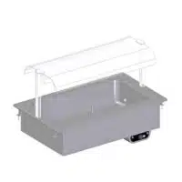 Bain-Marie Drop-In GN1/1 Portique en Verre