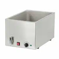 Bain marie professionnel avec robinet de vidange GN 1/1 - 200 mm en acier inoxydable 1300W