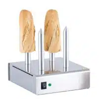 Chauffe pain 4 plots en acier inoxydable 110 W