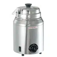 Bain-marie garniture en inox avec louche capacité 2,8 L