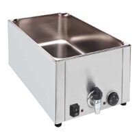 Bain marie electrique en inox avec vidange 1,5 kW