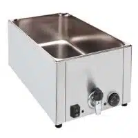 Bain marie electrique en inox avec vidange 1,5 kW