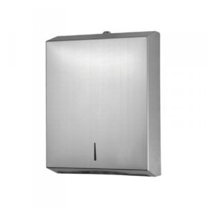 Seche mains professionnel inox essuie-main, L 285 x P 100 x H 370 mm