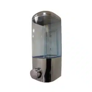 Distributeur de savon douche muraux , manuel , L 115 x P 115 x H 250 mm