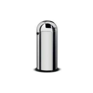 Poubelle cuisine obus , inox , Ø 380 mm , H- 890 mm