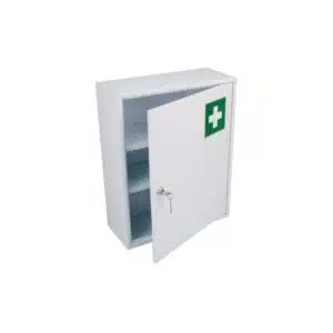 Armoire à pharmacie , 1 porte métal , L 360 x P 150 x H 450 mm