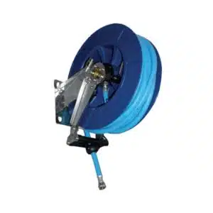 Enrouleur professionnel , ABS et INOX 304, spécial agroalimentaire , avec un tuyau pour eau, L 300 x P 150 x H 395 mm