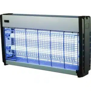 Exterminateurs d'insectes 2 x 20 W, carter alu à néons