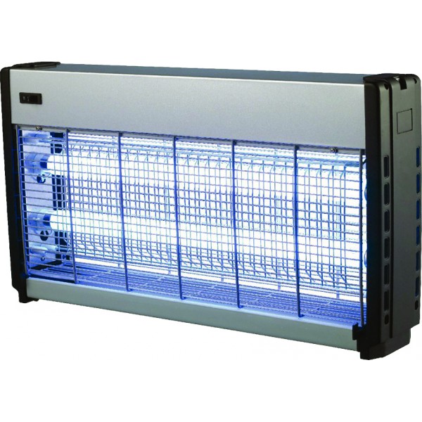 Exterminateurs d'insectes 2 x 20 W, carter alu à néons