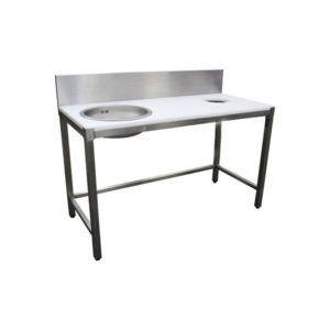 Combiné de préparation poisson, TVO + 2 bacs, sans tiroir de récup, L 1900 x P 600 x H 850 mm