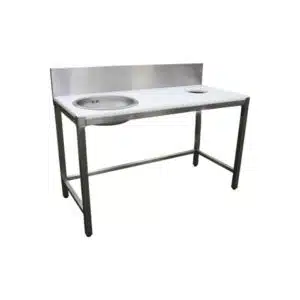 Combiné de préparation poisson, TVO + 2 bacs, sans tiroir de récup, L 1900 x P 600 x H 850 mm