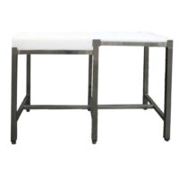 Combiné bois poly professionnel central P 500 mm inox AISI 304