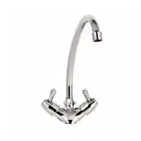 Robinetterie cuisine mélangeur monotrou 1/4 de tour col de 250 mm