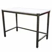 Table de découpe professionnelle, centrale, en inox AISI 304, P 600 mm