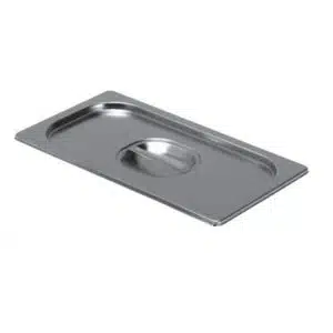 Couvercle standard bac gastronorme, avec poignée, inox AISI 304, GN2/4