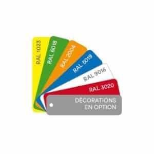 Panneaux décoratifs , RAL 1023, jaune, L 100 mm