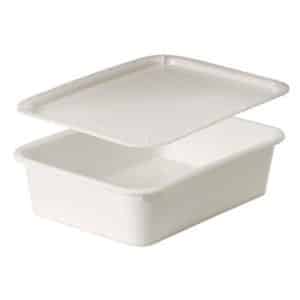 Bac à pâtons 10L, réctangle , blanche , L 530 x P 405 x H 75 mm