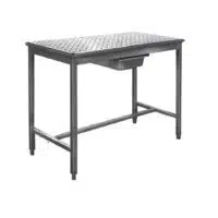 Table de dessouvidage inox AISI 304 L 900 x P 600 x H 850 mm