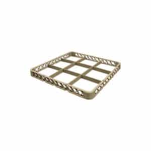 Réhausse casier à verre, 9 compartiments, L 501 x P 501 x H 40 mm