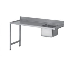 Table d'entrée lave vaisselle avec 1 bac, sans étagère à gauche du LV, sans TVO