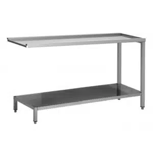Table de sortie lave-vaisselle, lisse réversible pour laverie, sans dosseret , avec étagère