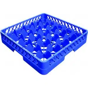 Casier à verre pour lave-vaisselle sans réhausse, bleu, 25 compartiments