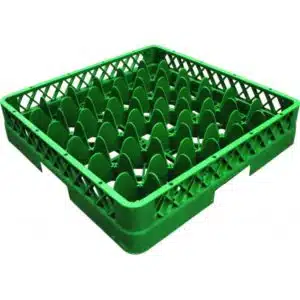 Casier à verre pour lave-vaisselle sans réhausse, vert, 36 compartiments