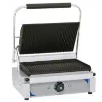 Panini grill, plaques rainurée-rainurée en acier inoxydable 2200 W