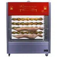 Rôtissoire à broche mechoui 12 rouge