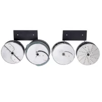 Porte disque murale 4 tiges inox pour 16 petits disques ou 8 grands disques