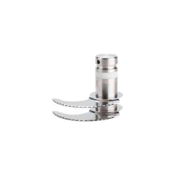 Couteau inox cranté 2 lames pour cutters de table R 8