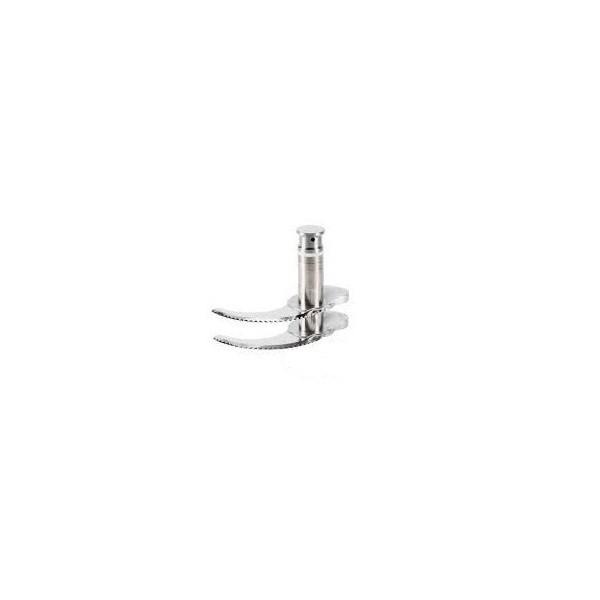 Couteau inox cranté 2 lames pour cutters de table R 8