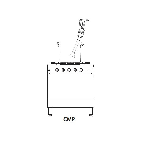 Mixer plongeant, large MP Ultra, modèle MP 550 Ultra, Longueur totale avec tube : 925 mm, Ø 125 mm