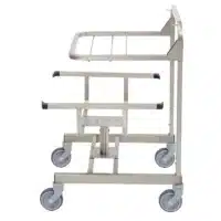 Chariot Ergo Mobile livré sans bac. Prévu pour recevoir 3 bacs " Gastronome 1x1 "