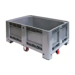 Bac à glace monobloc roulant en polyéthylène, 650 L, L 1200 x P 1000 x H 760 mm