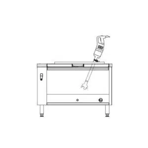 Mixer plongeant, MP 450 FW Ultra, 1 vitesse, combi spécial collectivité, Longueur : 800 mm, Ø 125 mm, pour volume 100 litres