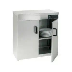 Armoire chauffe-assiettes 2 portes, L 750 x P 510 x H 855 mm