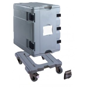 Coffre isotherme neutre type AF12, 1 conteneur avec chariot ,