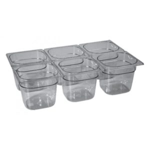 Bac gastronorme en copolyesther "Tritan™", sans Bisphénol A, type GN1/6, P 65 mm, 1 L