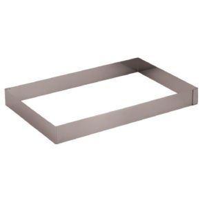 Rectangle pour plaques inox, L 595 x P 395 x H 30 mm