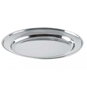 Plateau cuisine, ovale inox