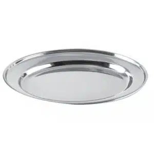 Plateau cuisine, ovale inox